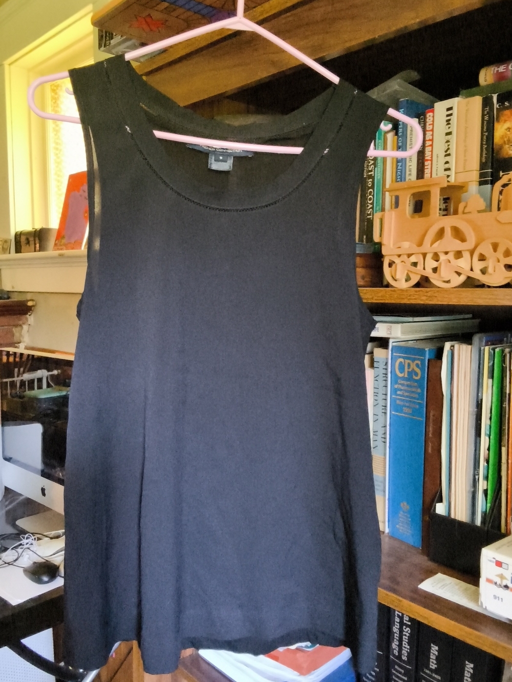 French Connection Black Sleeveless Tank Top